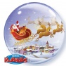 Balon Bubble 22"/56cm Qualatex, Mos Craciun, 26979