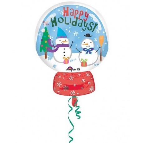 Balon folie figurina Craciun Happy Holidays - 38x50 cm, Amscan 33976