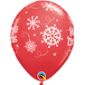Baloane latex 11"/28 cm Merry Christmas, Q 55239