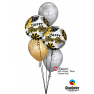 Balon Folie 45 cm - Happy New Year, Qualatex 89858, 1 buc