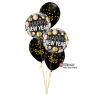 Balon Folie 45 cm " Happy New Year", Qualatex 58163