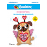 Balon Folie Figurina Pugs & Kisses - 91 cm, Qualatex 78533