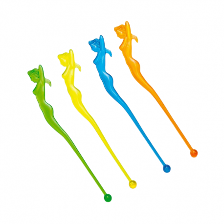 Amestecatoare cocktail forma sirena, Radar 12588, Set 10 buc