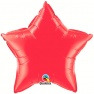 Balon folie metalizat stea ruby red- 50cm, Qualatex 12626