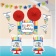 Kit decor de agatat hartie/folie - Happy Birthday, Amscan 241249, set 10 buc