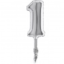 Balon Micro folie cifra 7 argintiu -18cm, Radar GB07097S