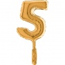 Balon Micro folie cifra 0 aurie -18cm, Radar GB07020G