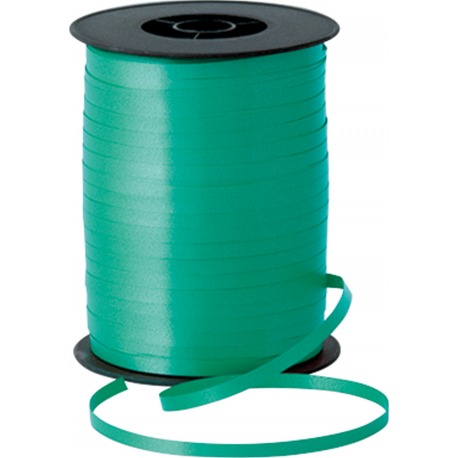 Rafie Emerald Green pentru legat baloane latex sau folie - 500 m, Qualatex 25908, 1 rola