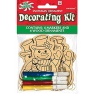 Kit decoratiuni lemn Om Zapada pentru colorat, Amscan 394910, set 4 buc