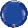 Balon Folie 45 cm Rotund Dark Blue, Qualatex 87141, 1 buc