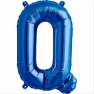 Balon folie litera K albastru - 41 cm, Qualatex 59402