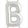 Balon Folie Litera A-Z Argintiu, 41 cm / 16", Amscan, 1 buc