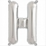 Balon Folie Litere A-Z Argintiu, 41 cm / 16", Northstar Balloons, 1 buc