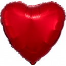 Folie 45 cm Inima Metalic Red