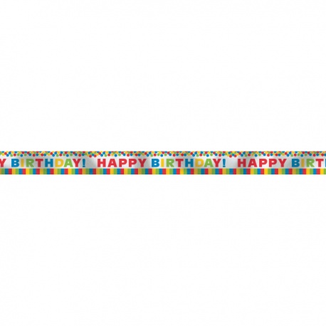 Banner Happy Birthday Rainbow