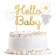 Decoratiune tort/topper - Hello Baby, Amscan 9913158, 1 buc