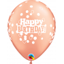 Baloane Latex 11'28 cm Happy Birthday Dots