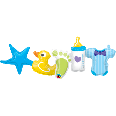 Ghirlanda Baloane Folie 104 cm Baby boy - Q17766