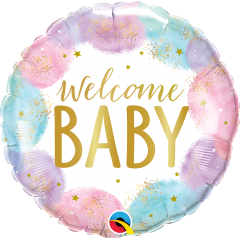 Balon 45 cm Welcome Baby Watercolor - Q26644