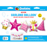 Ghirlanda Baloane Folie 104 cm  Birthday  Roz - Q17763