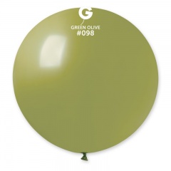 Balon latex jumbo 80 cm Green Olive - G30.98, 1 buc