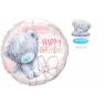 Folie 45 cm Teddy - Happy Birthday, Qualatex 19280, 1 buc