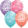 Baloane latex 11''/28 cm Birthday Boho Rainbows - Q29191