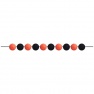Ghirlanda hartie petrecere orange/negru  - 22,5 x 17 x 6 cm, Amscan