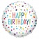 Balon folie 45 cm Happy Birthday Confetti - A4134075